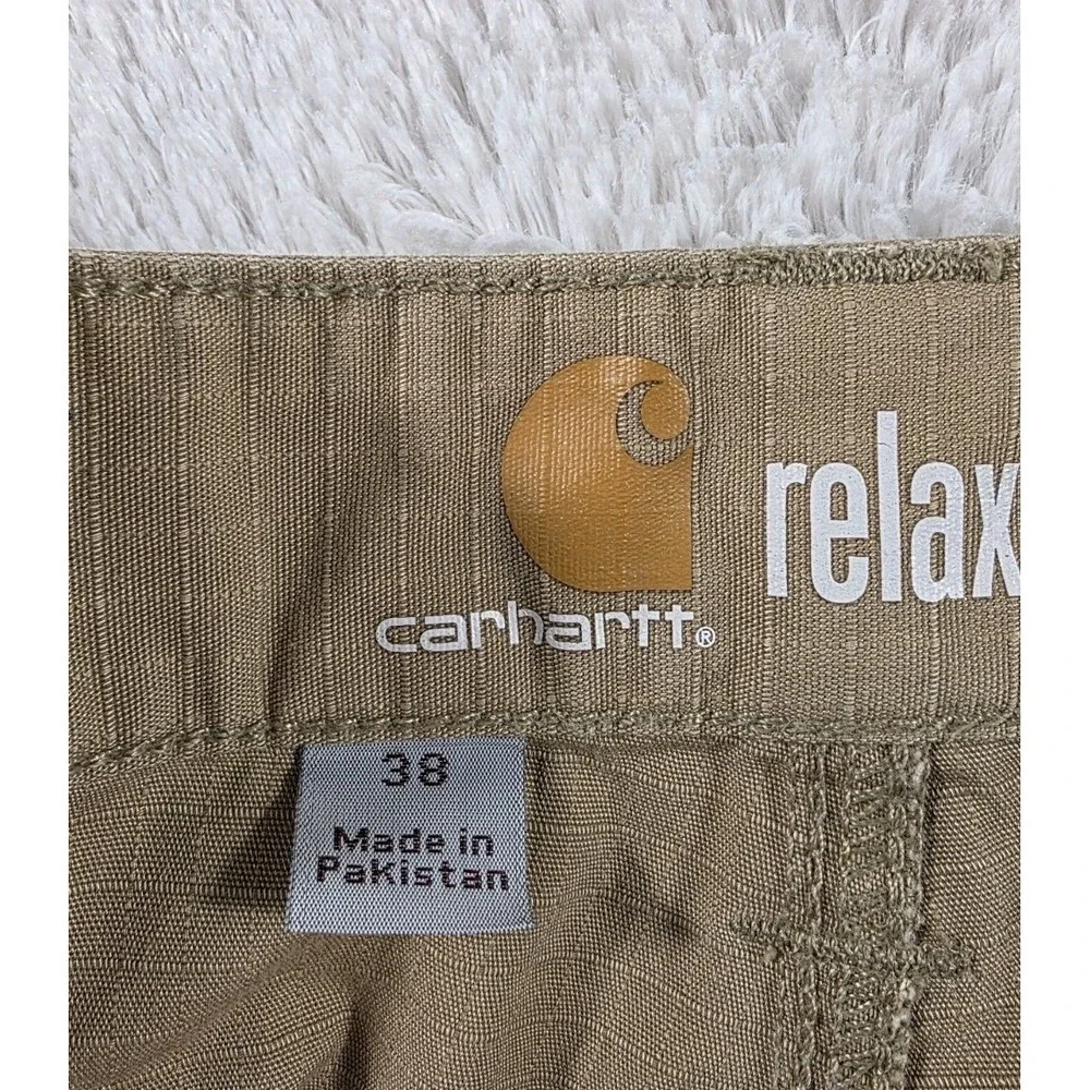 Carhartt Work‎ Shorts Mens 38x9 Utility Relaxed Fit Force Ripstop Tan